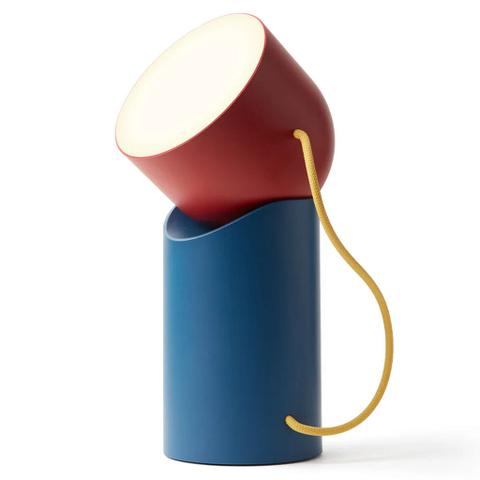 Lexon Orbe Portable LED Lamp With Moving Head - Blue / Red & Yellow