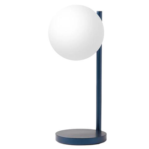 Lexon Bubble Desk Lamp With Built-In Wireless Charger - Blue