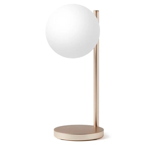 Lexon Bubble Desk Lamp With Built-In Wireless Charger - Gold