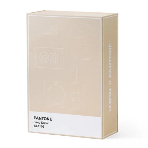 Lexon GIFT Set PANTONE - Includes Mino+ Mini Speaker, Flip Classic Clock, Mina M Lamp, Thykho 3 Speaker - Sand