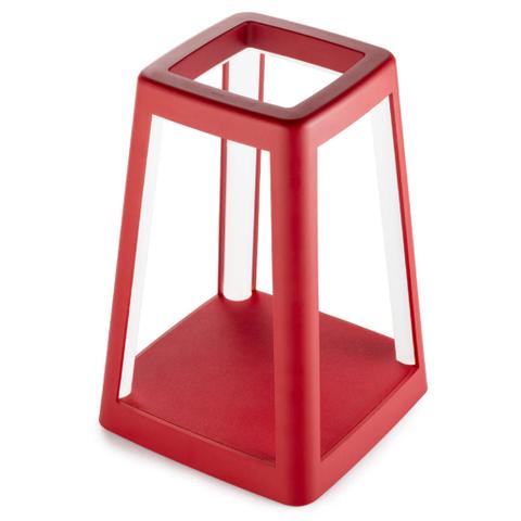 Lexon Lantern Portable Lamp With Built-In Wireless Charger - Red