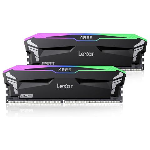 Lexar ARES RGB 32GB (2x 16GB) DDR5 6400MHz CL32 Intel XMP AMD EXPO Desktop Memory - Black
