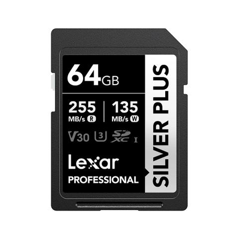Lexar Professional Silver Plus SDXC Card - 64GB