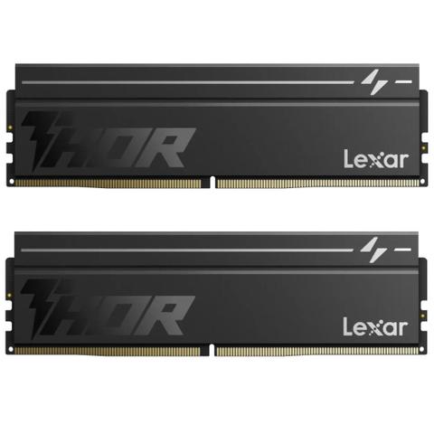 Lexar THOR 2nd Gen 32GB (2 x 16GB) DDR5 6000MHz CL38 INTEL XMP & AMD EXPO Desktop Memory - Black
