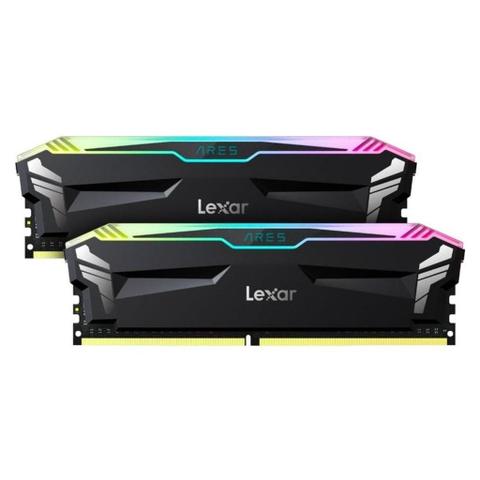 Lexar ARES RGB 16GB (2x8GB Kit) DDR4 3600 MT/s UDIMM Desktop Memory - Black