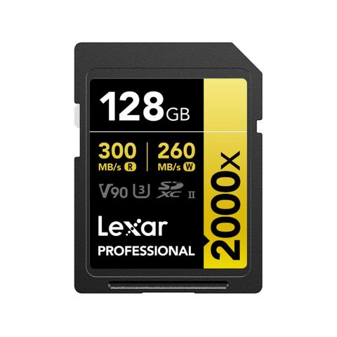 Lexar Professional 2000x SDXC UHS-II SD Card - 128GB