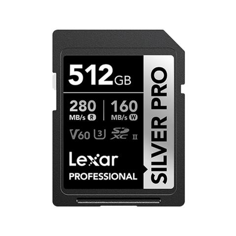 Lexar Professional Silver Pro Series SDXC UHS-II SD Card - 512GB