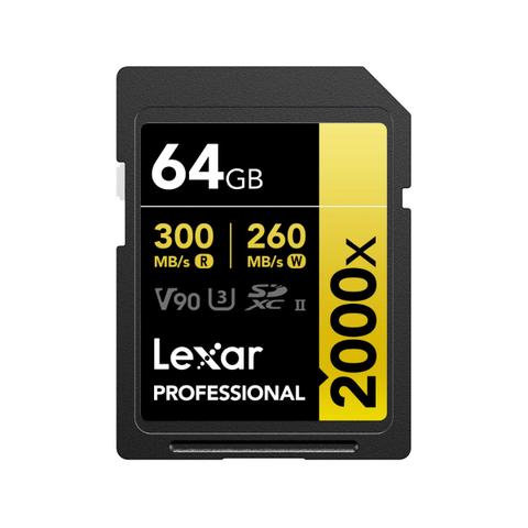 Lexar Professional 2000x SDXC UHS-II SD Card - 64GB