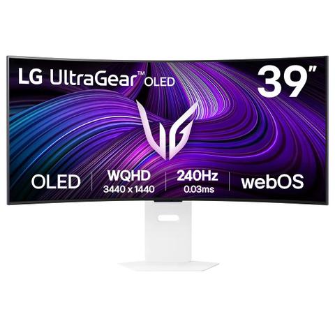 LG UltraGear 39GX90SA-W 39" 240Hz WQHD 0.03ms HDR400 Curved OLED Gaming Monitor w/ Smart WebOS