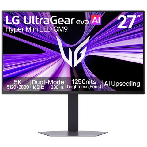 LG ULTRAGEAR EVO 27GM950B 27" Dual Mode 5K 165Hz / QHD 330Hz Mini LED HDR 1ms G-Sync Gaming Monitors