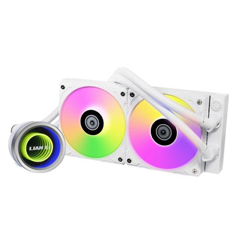 Lian Li Galahad II Trinity 240 ARGB AIO Liquid CPU Cooler - White
