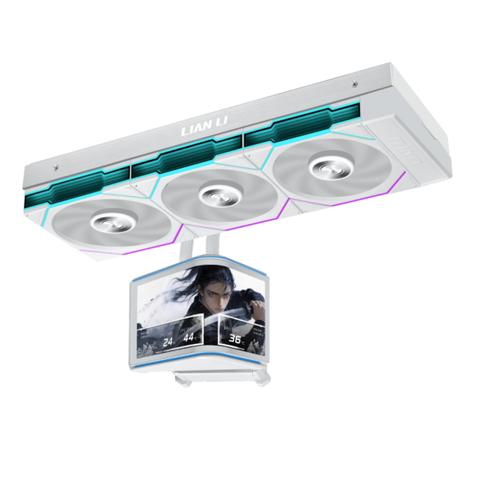 Lian Li Hydroshift II LCD Curved 360TL 360mm RGB AIO Liquid CPU Cooler - White