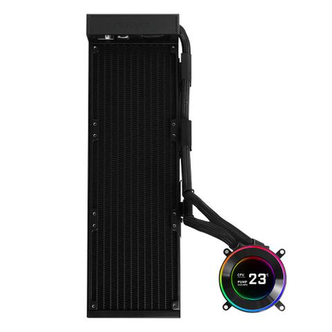 Lian Li HydroShift II LCD-C 360N 360mm AIO Liquid CPU Cooler - Black - Fans Not Included