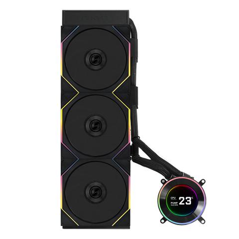 Lian Li HydroShift II LCD-C 360TL 360mm RGB AIO Liquid CPU Cooler - Black