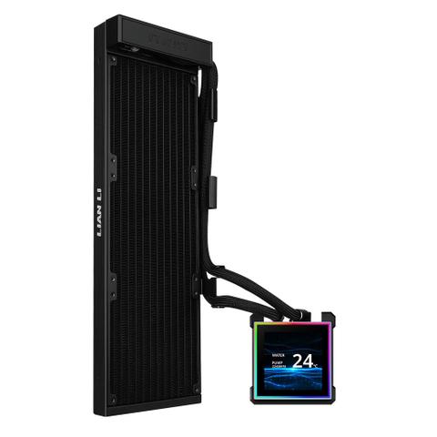 Lian Li HydroShift II LCD-S 360mm Fanless AIO Liquid CPU Cooler - Black
