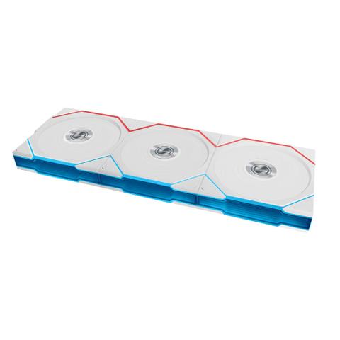 Lian Li UNI FAN TL Wireless Reverse Blade 120mm White Fan - 3 Pack