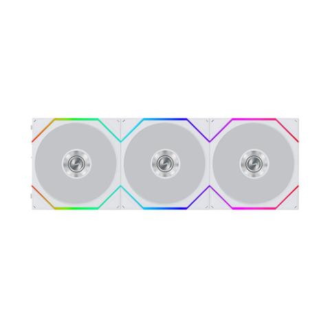 Lian Li UNI FAN TL Flex Wireless Reverse Blade 120mm ARGB White Fan - 3 Pack w/ Controller
