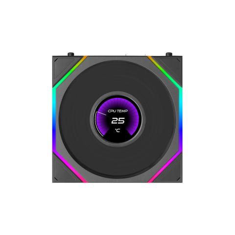 Lian Li UNI FAN TL LCD Flex Wireless 120mm ARGB Black Fan - Single Pack