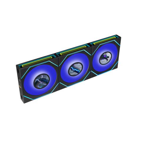 Lian Li UNI FAN SL Infinity LCD Flex Wireless 120mm ARGB Black Fan - 3 Pack