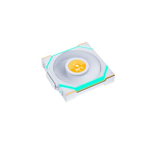 Lian-Li UNI FAN SL Wireless LCD Reverse Blade 120mm ARGB PWM Case Fan - White