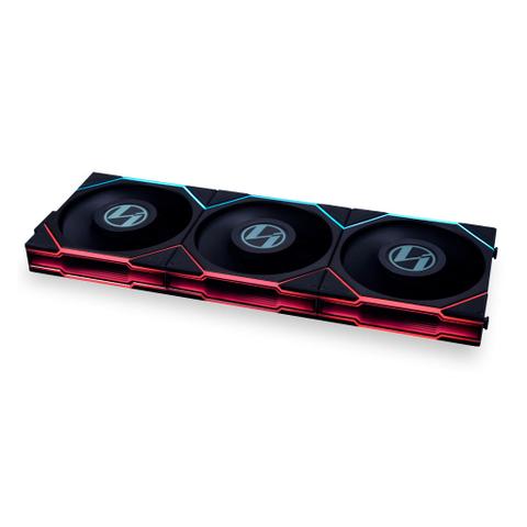 Lian-Li UNI FAN TL LCD Screen 120mm ARGB PWM Case Black Fan - 3 Pack w/ Controller