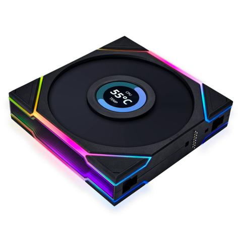 Lian-Li UNI FAN TL LCD Screen 120mm ARGB PWM Case Fan - Black