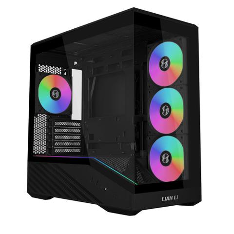 Lian-Li V100RMIX Tempered Glass Micro-ATX Case - Black