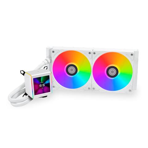 Lian-Li Galahad II LCD 280 ARGB AIO Liquid CPU Cooler - White