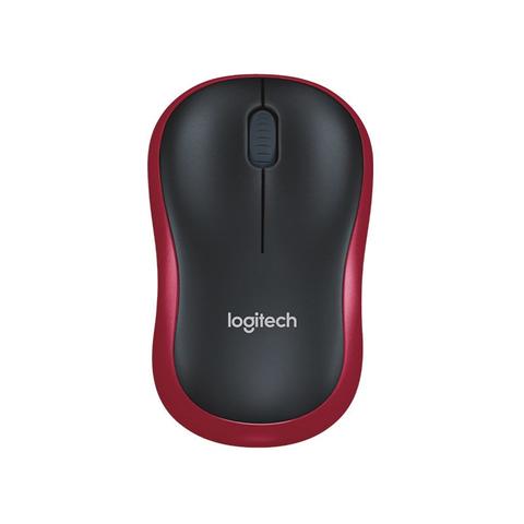 Logitech M185 Wireless Mouse (Red)