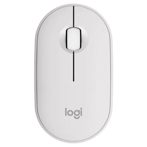 Logitech M350s Pebble Wireless Mouse (White)