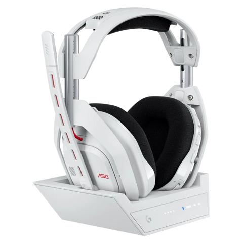 Logitech G Astro A50 LIGHTSPEED Gaming Headset with Base Station (White)
