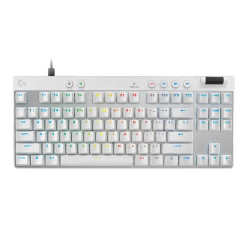 Logitech G PRO X TKL RAPID Gaming Keyboard (Magnetic Switches) (White)