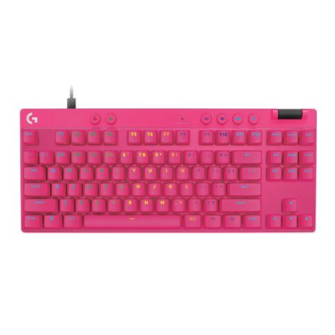 Logitech G PRO X TKL RAPID Gaming Keyboard (Magnetic Switches) (Magenta)