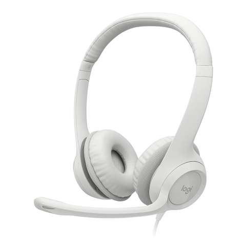 Logitech H390 USB Computer Headset (Off White)