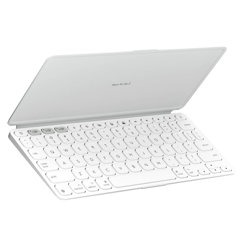 Logitech Keys-To-Go 2 Portable Wireless Keyboard Layout for iPad (Pale Grey)