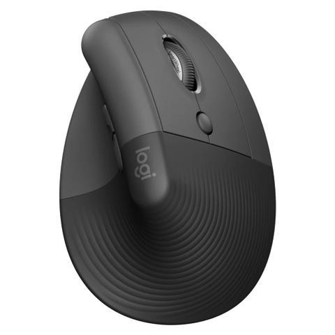 Logitech Lift Vertical Ergonomic Wireless Mouse for Business - Graphite