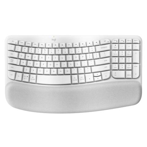 Logitech Wave Keys Wireless Ergonomic Keyboard (Off White)