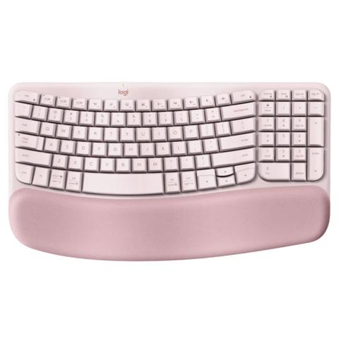 Logitech Wave Keys Wireless Ergonomic Keyboard (Rose)