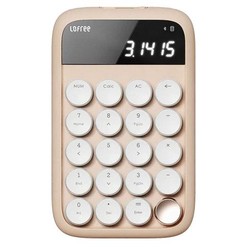 Lofree Dual Mode Wireless Number Pad (Milk Tea) (Blue Switch)