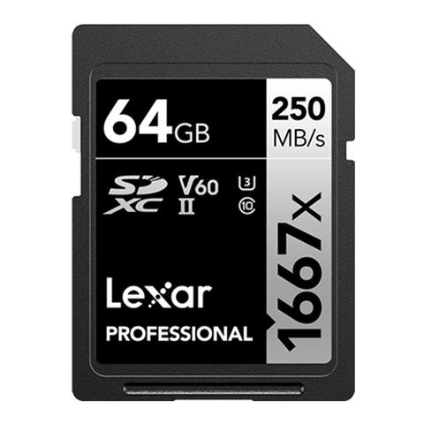 Lexar Professional 1667x SDXC UHS-II SD Card - 64GB