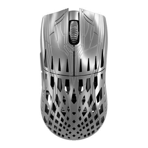 Pwnage Carbon Fibre Trinity Wireless Gaming Mouse - Platinum