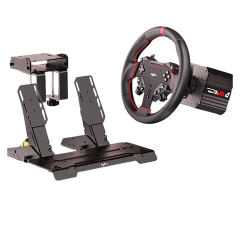 PXN VD4 Direct Drive Racing Simulator Bundle w/ W AS Wheel + PD HM Pedals + Z8 Clamp
