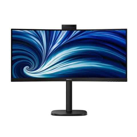 Philips 34" 120Hz WQHD USB-C Curved KVM Flicker-Free VA Business Monitor w/ Webcam