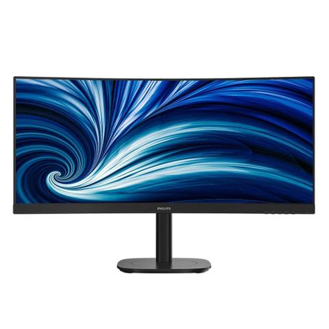 Philips 34B2N3500C 34" WQHD 120Hz HDR10 VA Curved Monitor with Speaker + High Adjustable + USB Hub