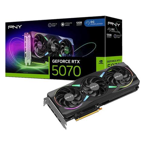 PNY GeForce RTX 5070 ARGB EPIC-X RGB Triple Fan OC 12GB Video Card