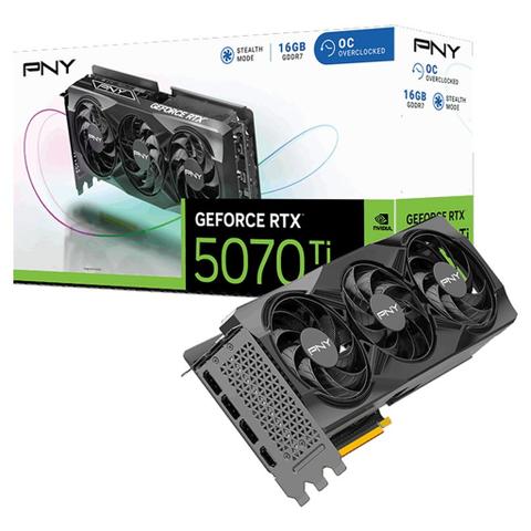 PNY GeForce RTX 5070 Ti Triple Fan OC 16GB Graphics Card