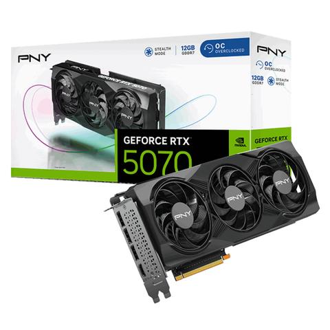 PNY GeForce RTX 5070 Triple Fan OC 12GB GDDR7 Video Card