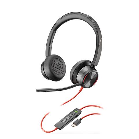 HP Poly Blackwire 8225 UC ANC Stereo USB-C Business Headset (inc USB Adaptor)