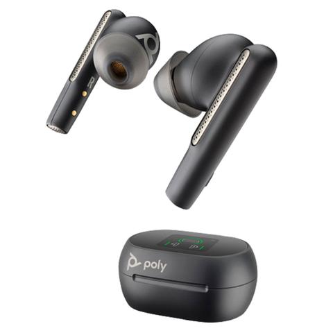 Poly Voyager Free 60+ UC USB-C Wireless Earbuds - Carbon Black
