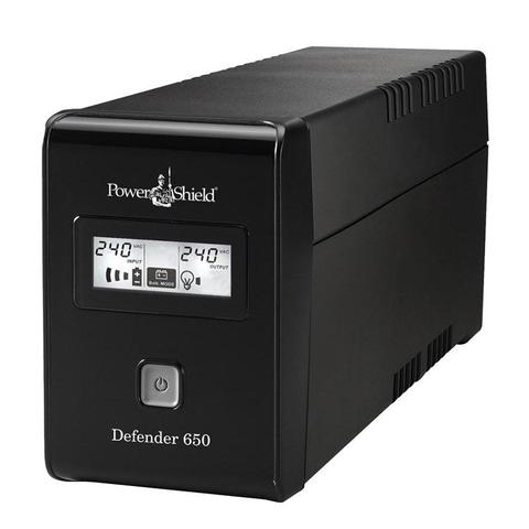 PowerShield Defender Line Interactive UPS 650VA 390W AVR Australian Outlets